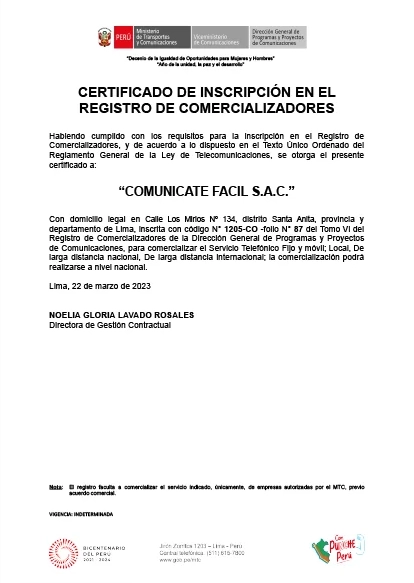 Ministerio de transportes y telecomunicaciones